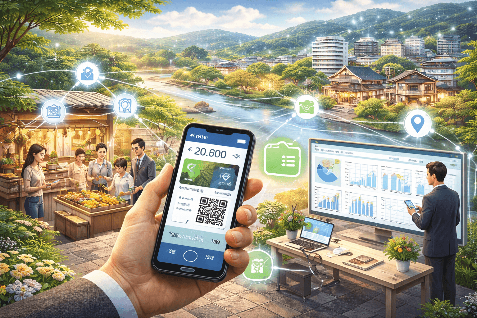 自治体向けデジタル地域通貨SaaS